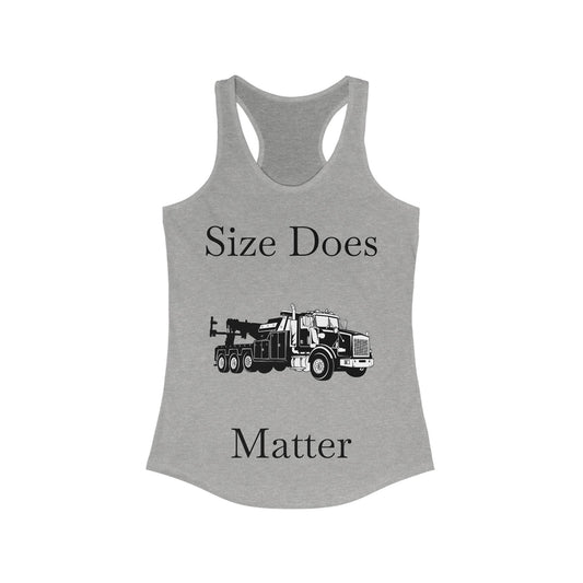 Size Does Matter Women's Racerback Tank