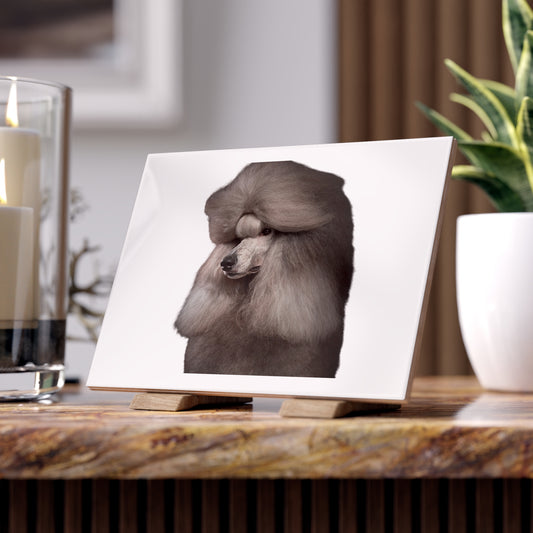 Poodle Head Ceramic Photo Tile
