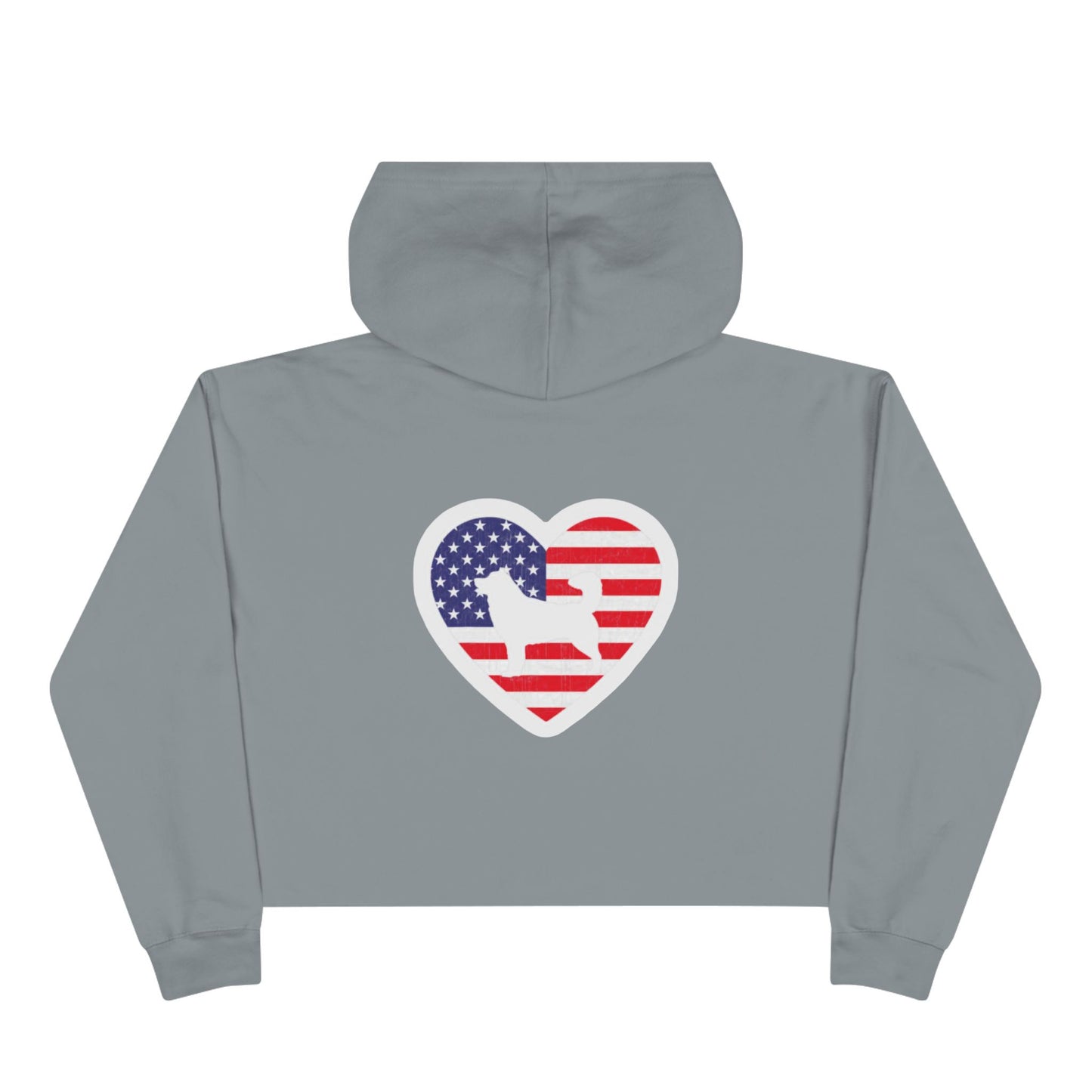 Malamute Flag Women's Crop Hoodie