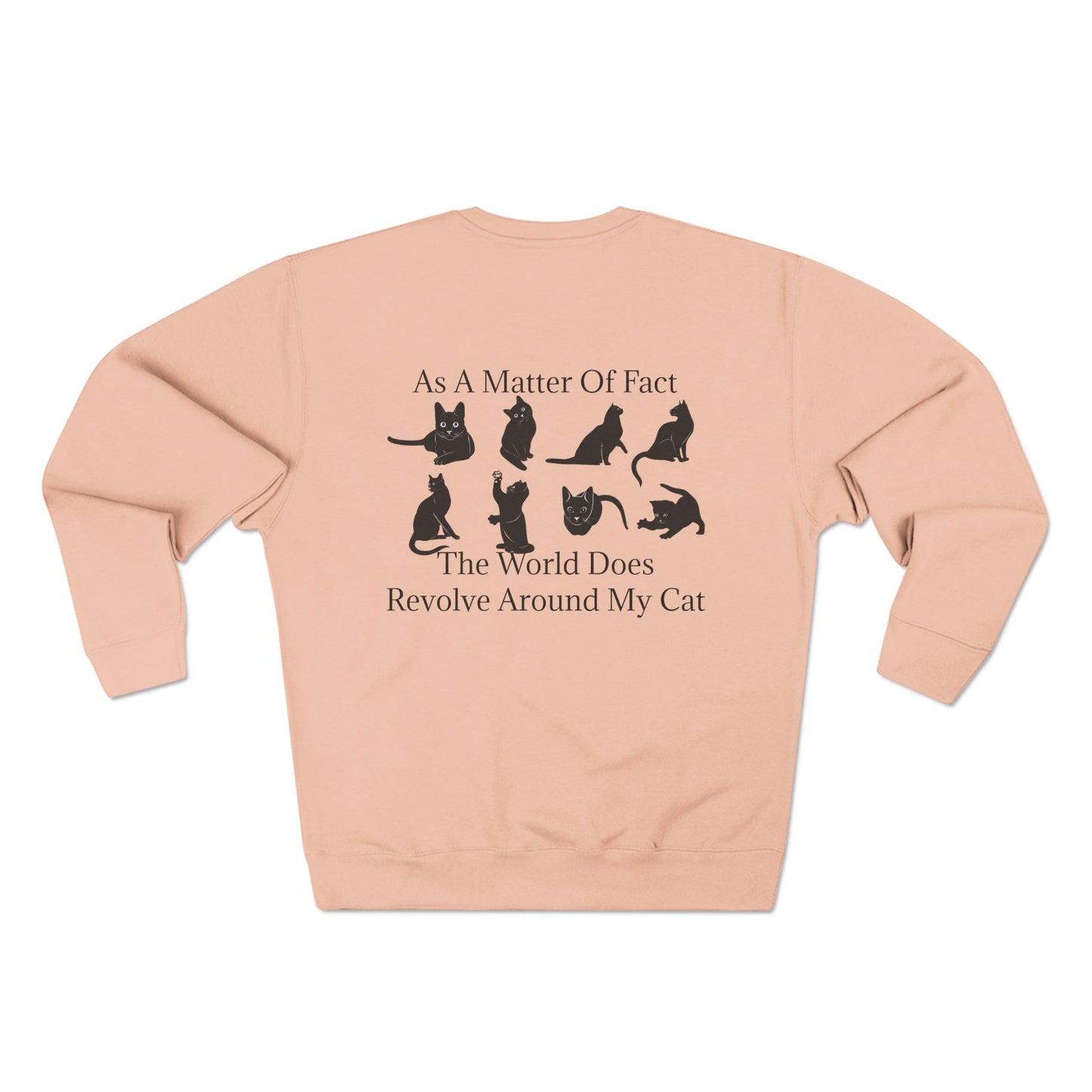 Matter Of Fact Cat Unisex Crewneck Sweatshirt