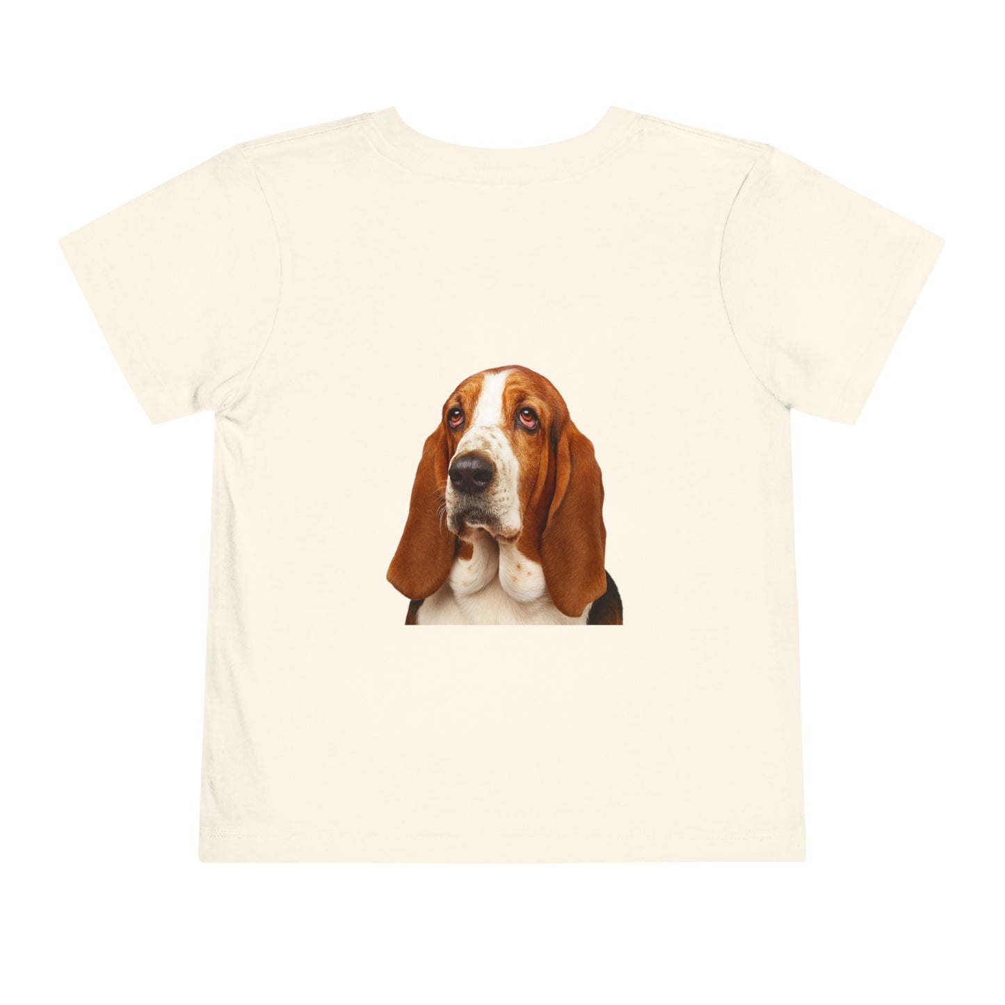 Basset Head Toddler Unisex Short Sleeve Crewneck Tee