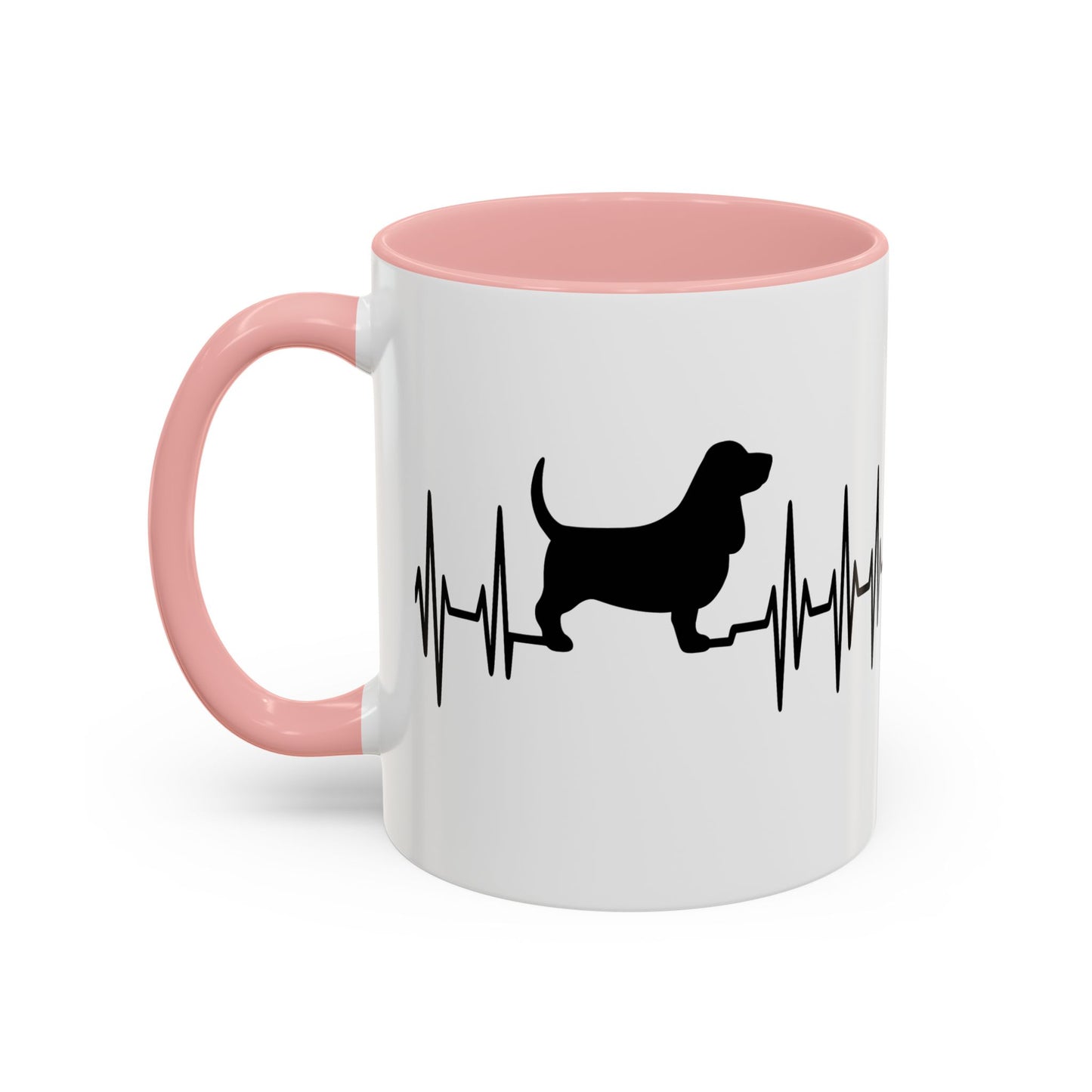 My Heart Beats For Bassets 2-Tone Coffee Mug
