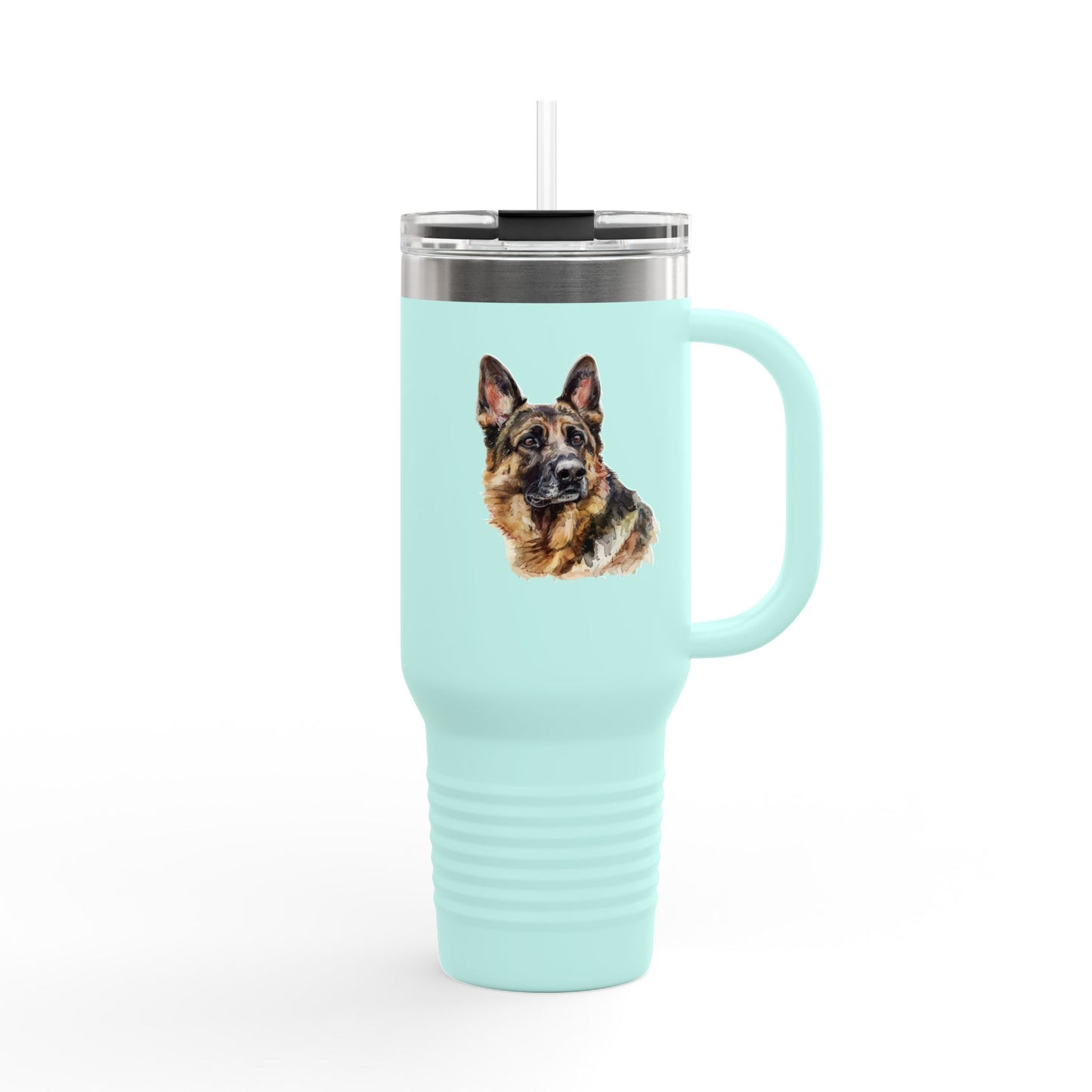 German Shepherd Head Insulated Travel Mug