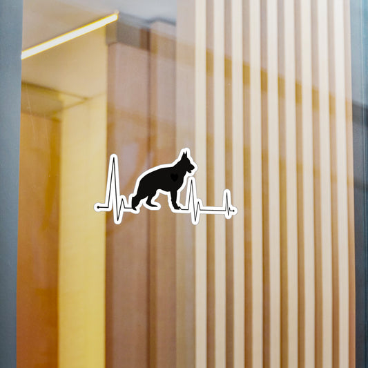 My Heart Beats For German Shepherds Vinyl Decal