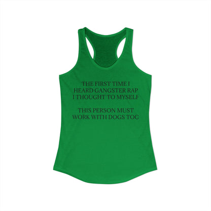 Gangster Rap Women's Racerback Tank