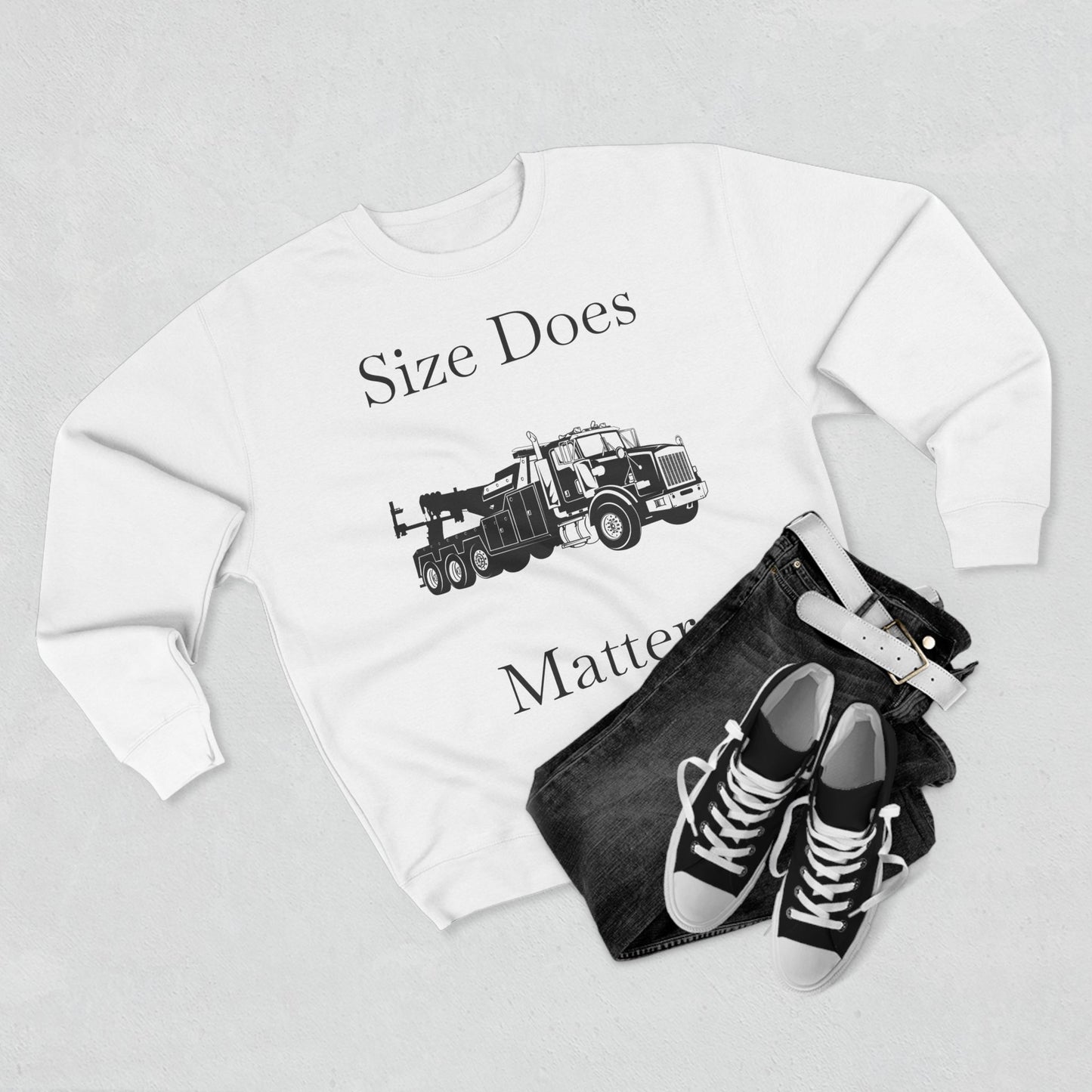 Size Does Matter Unisex Crewneck Sweatshirt
