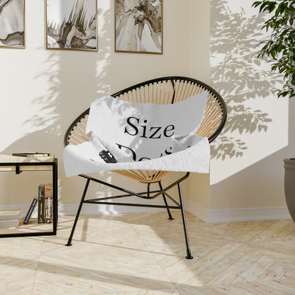 Size Does Matter Velveteen Microfiber Blanket