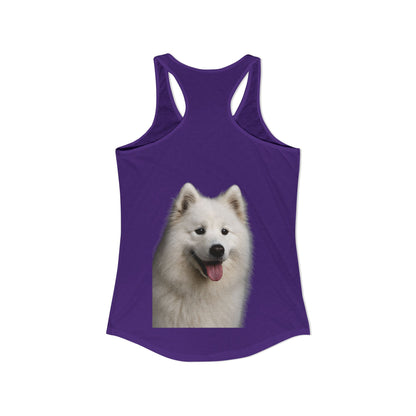 Samoyed Head Women's Racerback Tank