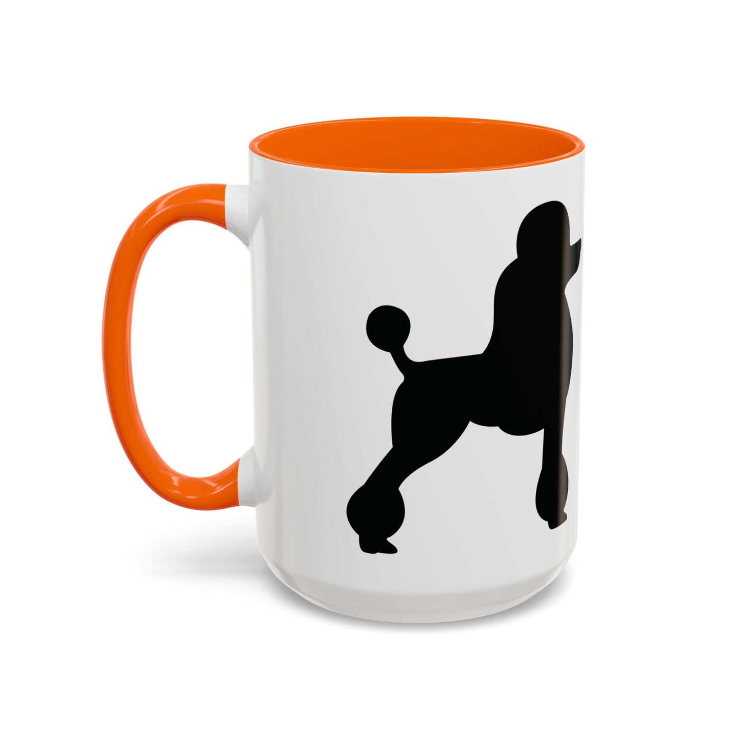 Poodle Silhouette 2-Tone Coffee Mug