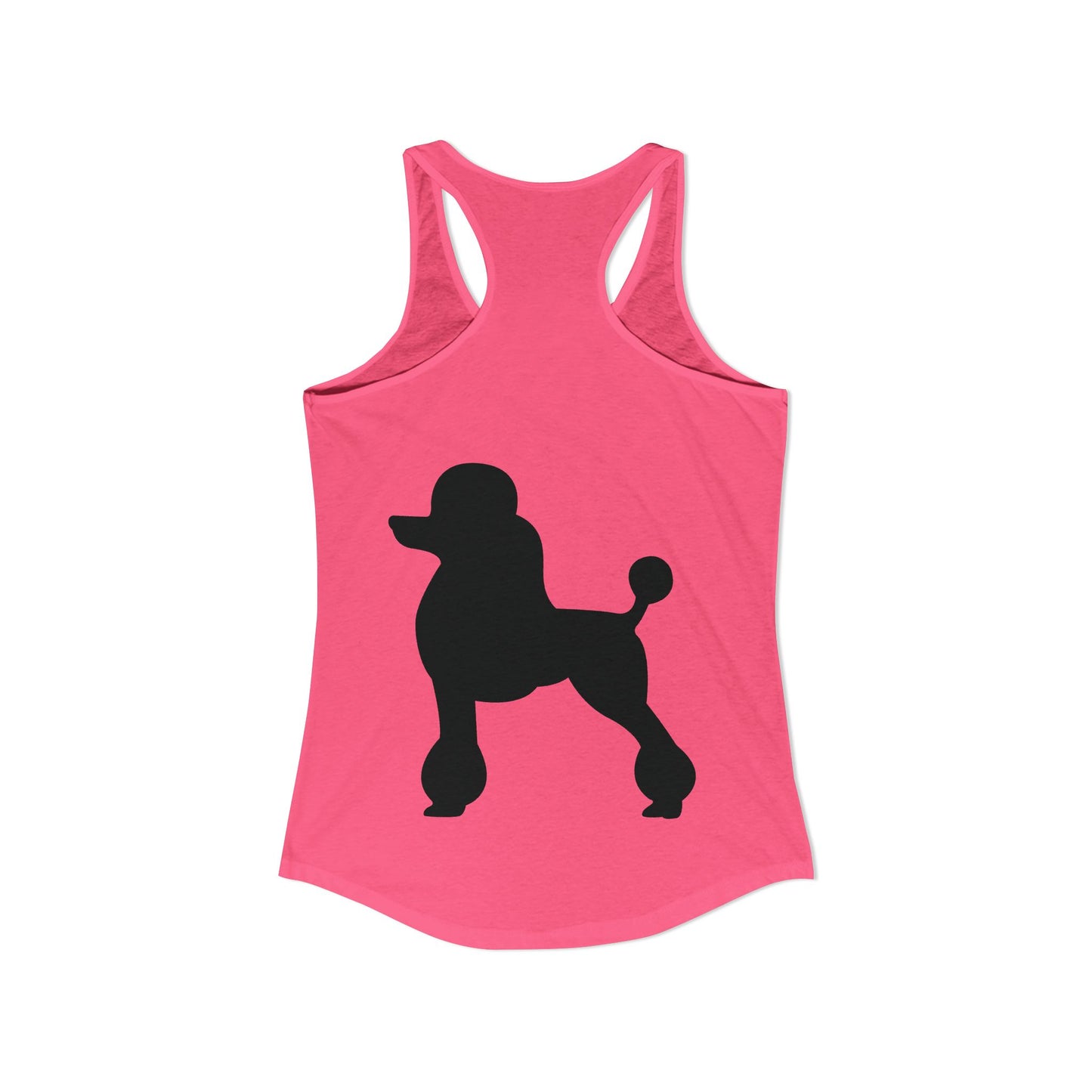 Poodle Silhouette Women's Racerback Tank