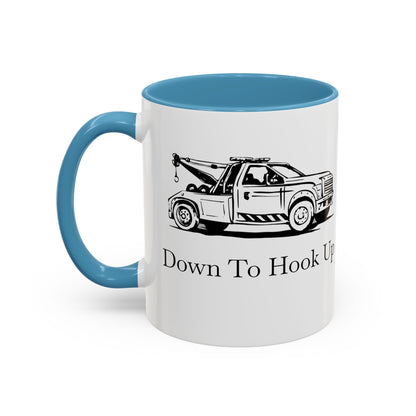 Down To Hook Up 2-Tone Coffee Mug