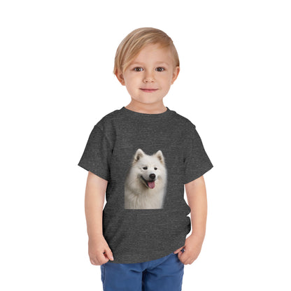 Samoyed Head Toddler Unisex Short Sleeve Crewneck Tee