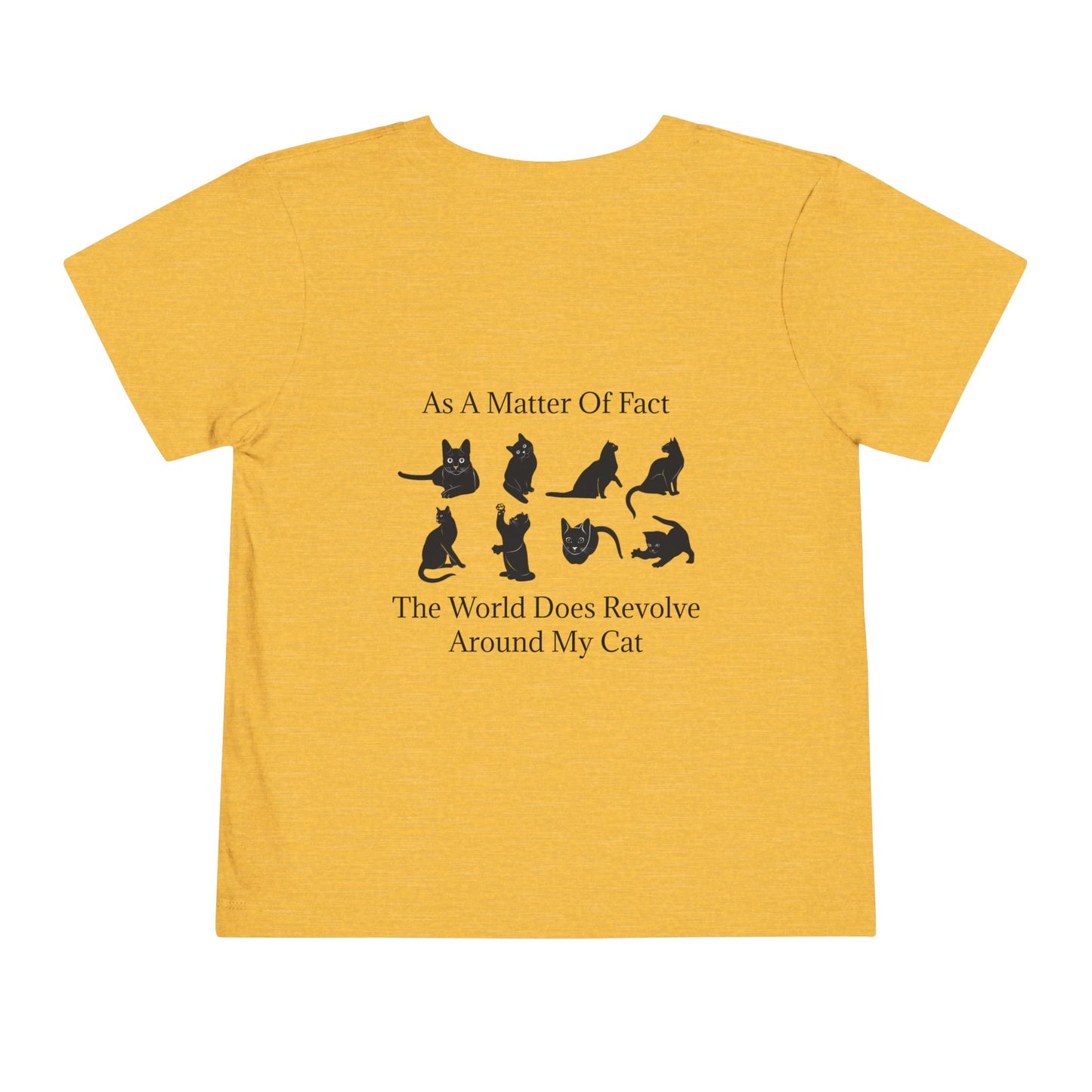 Matter Of Fact Cat Toddler Unisex Short Sleeve Crewneck Tee