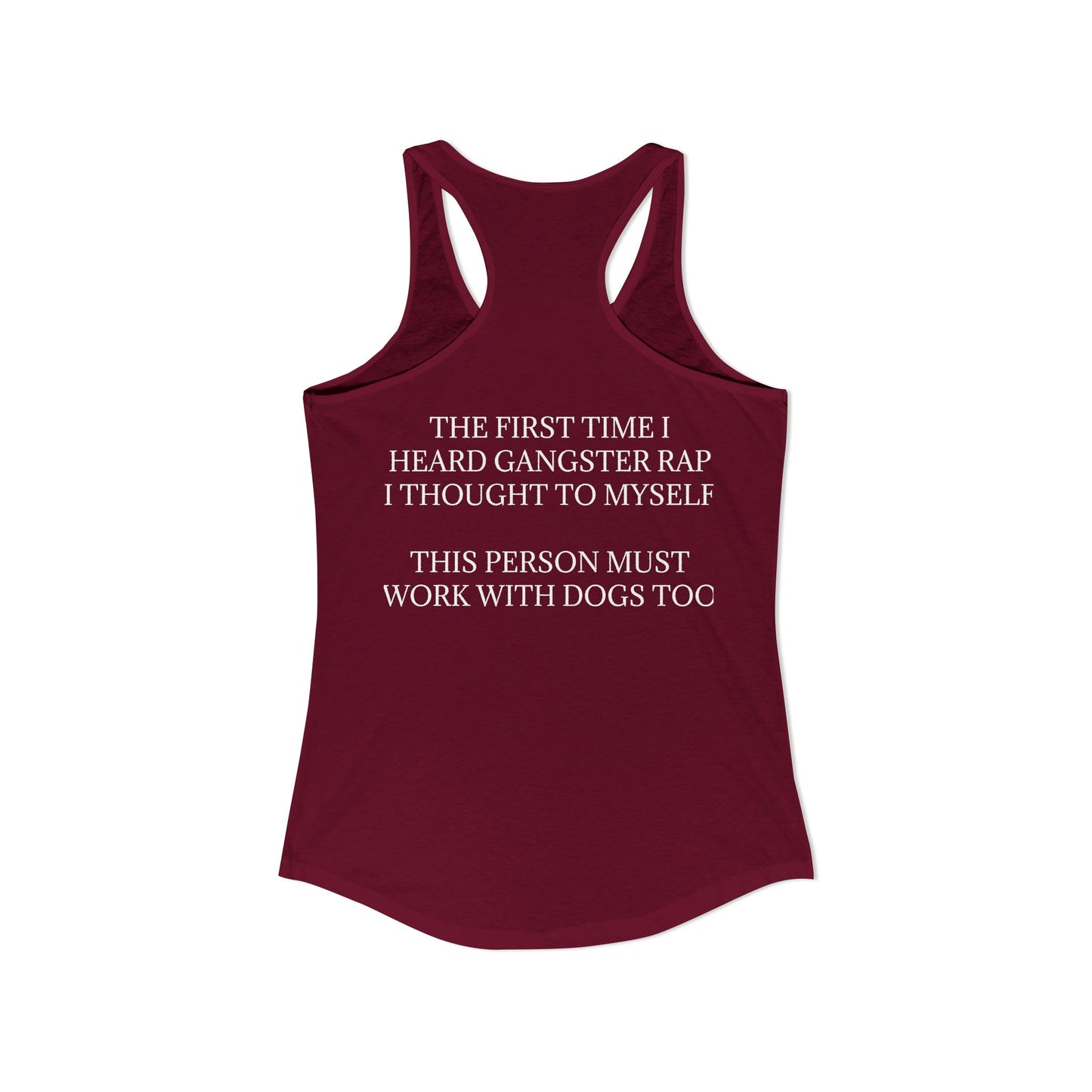 Gangster Rap Women's Racerback Tank