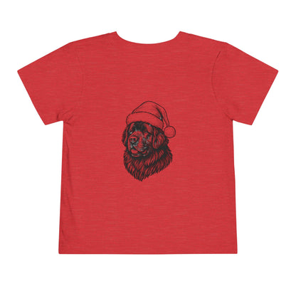 Santa Paws Newfie Toddler Unisex Short Sleeve Crewneck Tee