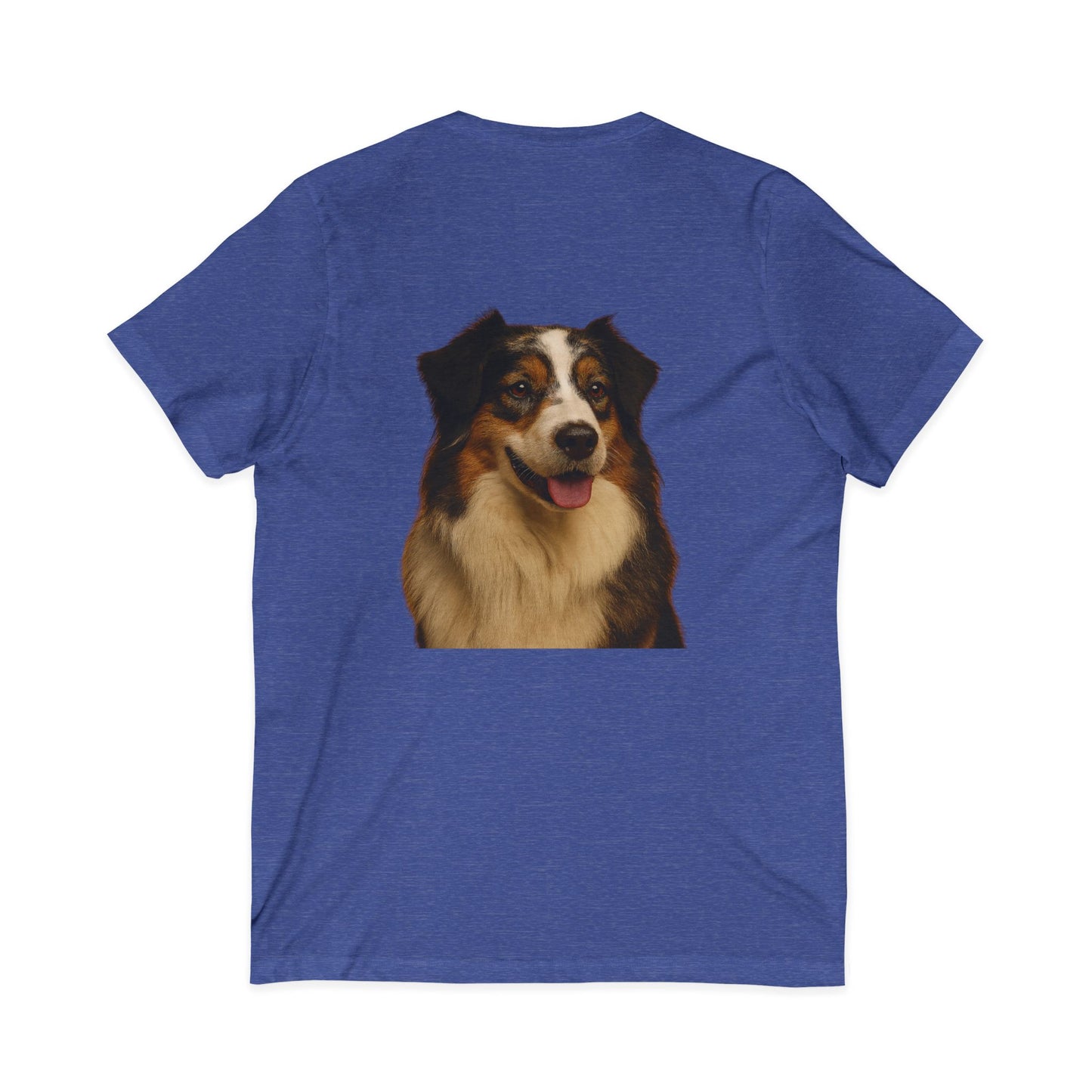 Aussie Head Unisex Short Sleeve V-Neck Tee