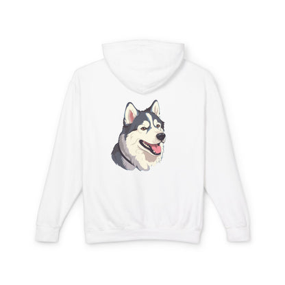 Malamute Head Unisex Lightweight Hoodie