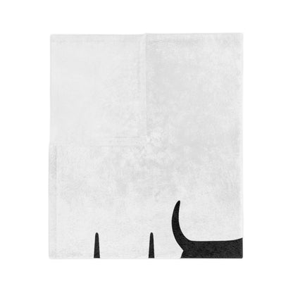 My Heart Beats For Basset Hounds Velveteen Microfiber Blanket