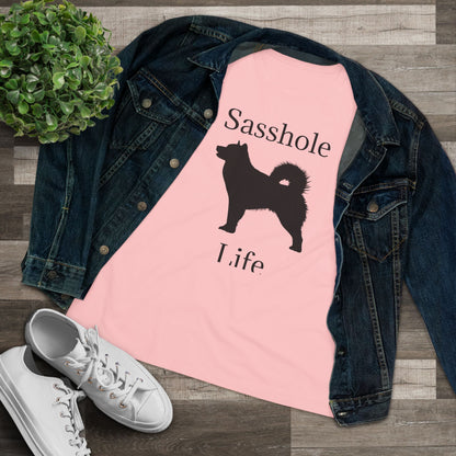 Sasshole Life Women's Short Sleeve Crewneck Tee
