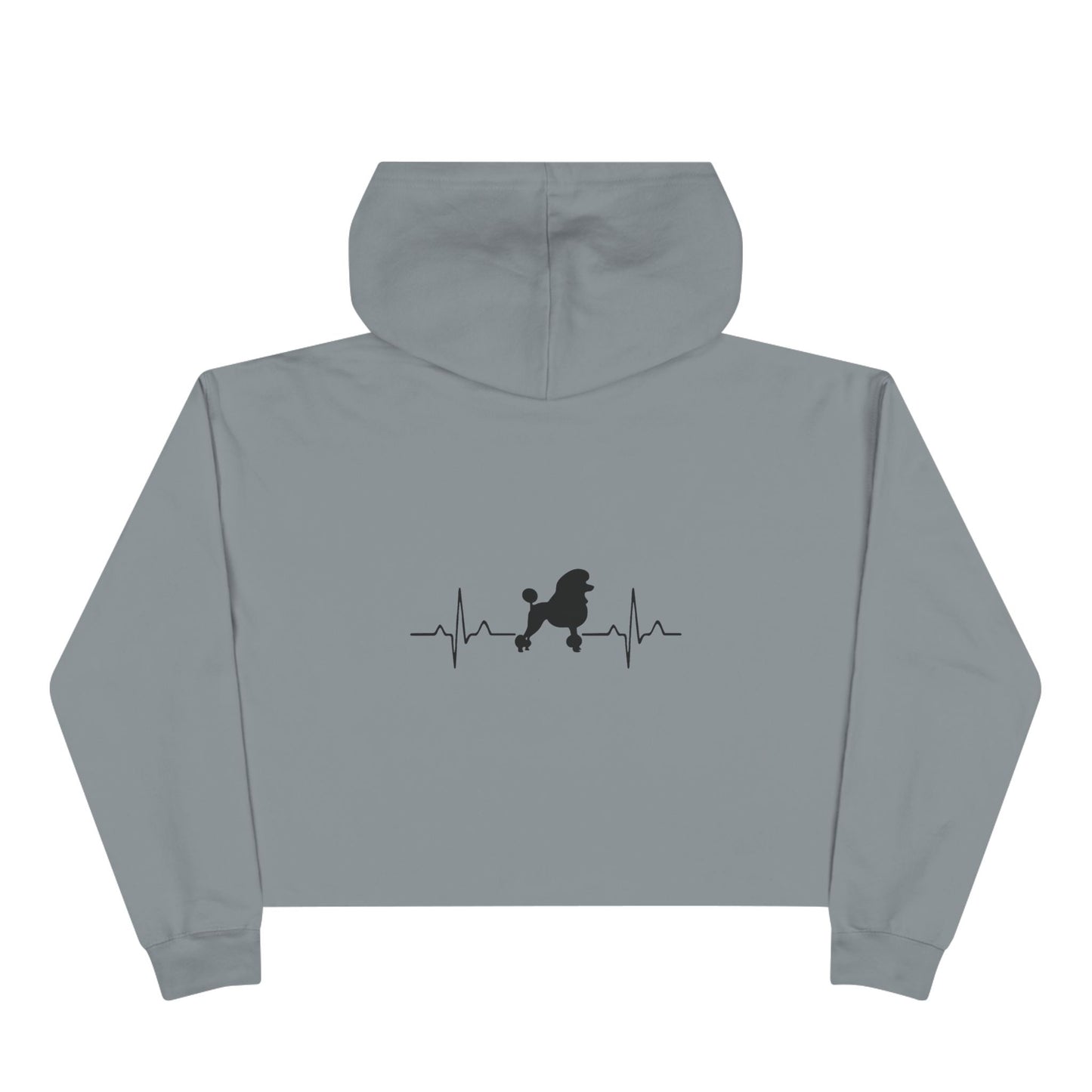 My Heart Beats For Poodles Women's Crop Hoodie