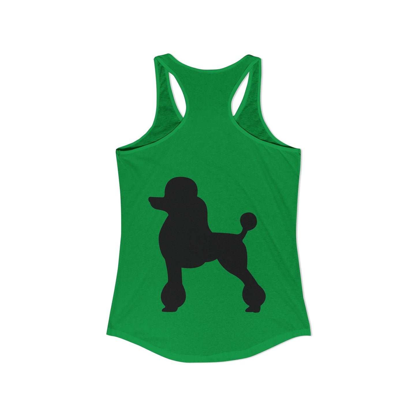 Poodle Silhouette Women's Racerback Tank
