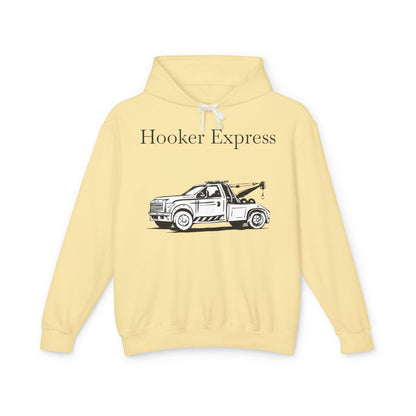 H**ker Express Wheel Lift Tow Truck Unisex Lightweight Hoodie