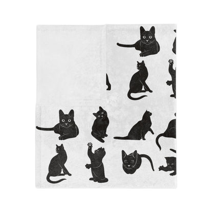 Cats Velveteen Microfiber Blanket