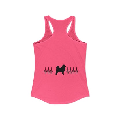 My Heart Beats For Samoyeds Women's Racerback Tank
