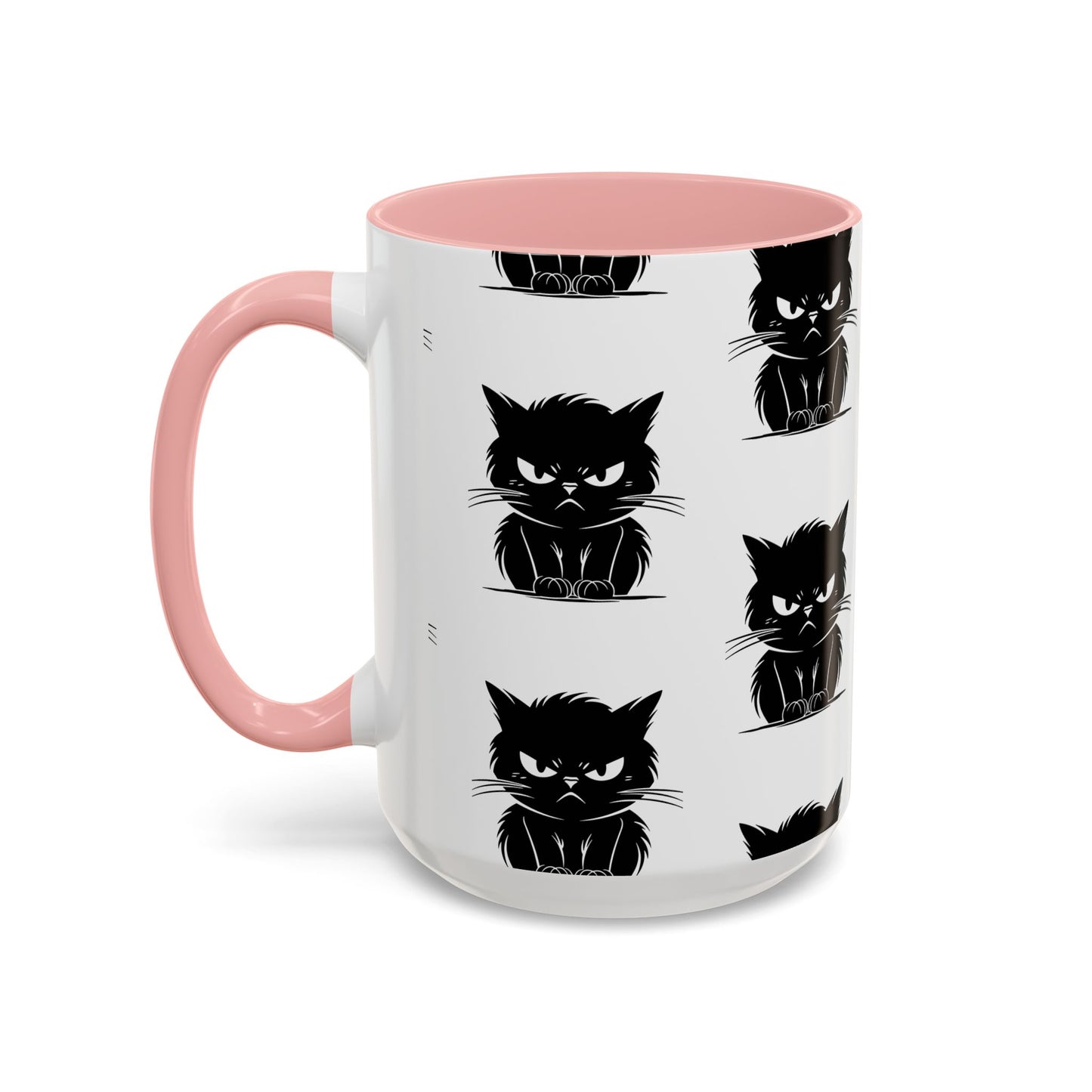 Angry Cat 2-Tone Coffee Mug