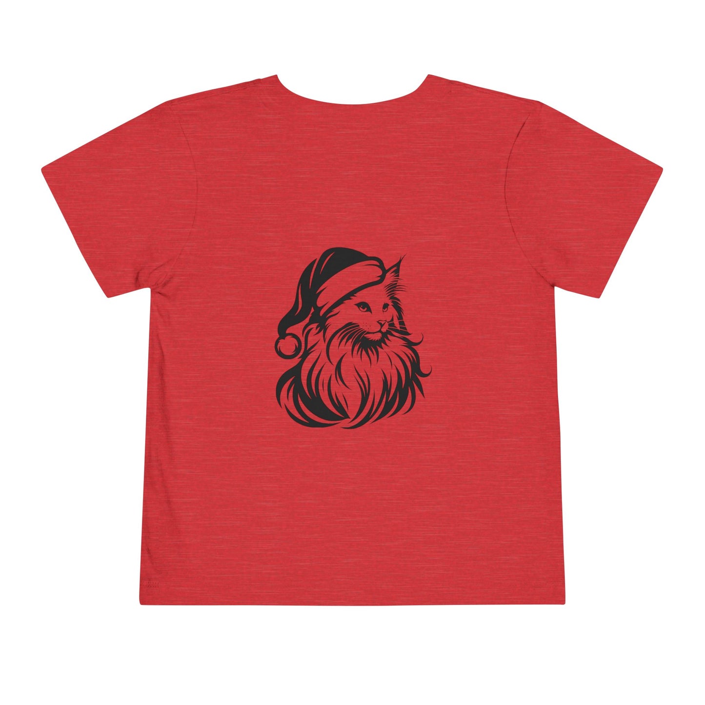 Santa Paws Cat Toddler Unisex Short Sleeve Crewneck Tee