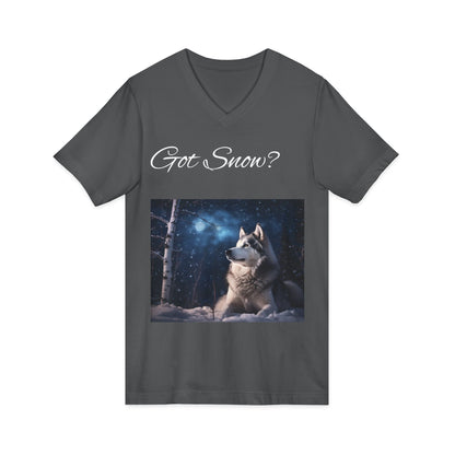 Got Snow? Unisex Short Sleeve V-Neck Tee