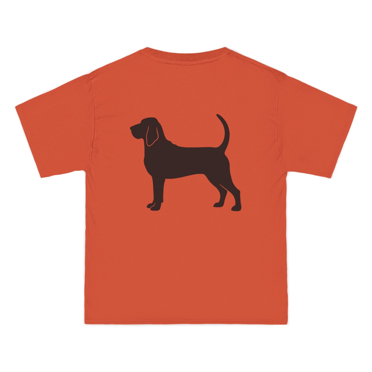 Bloodhound Silhouette Men's Short-Sleeve Crewneck Tee