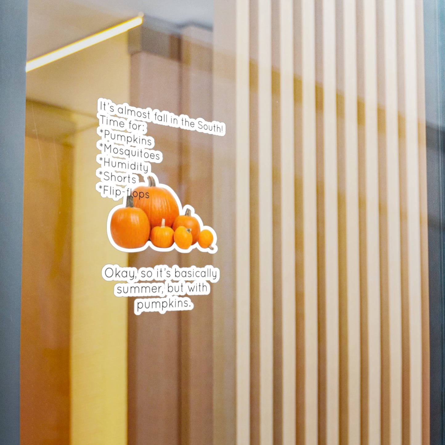 Fall In The South Vinyl Decal