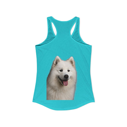Samoyed Head Women's Racerback Tank