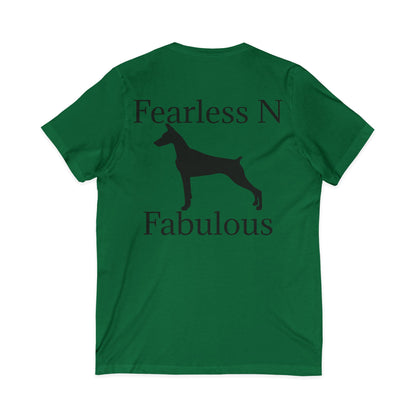 Fearless N Fabulous Unisex Short Sleeve V-Neck Tee