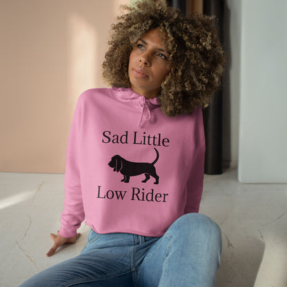 Sad Little Low Rider Women's Crop Hoodie