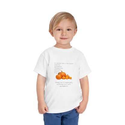 Fall In The South Toddler Unisex Short Sleeve Crewneck Tee