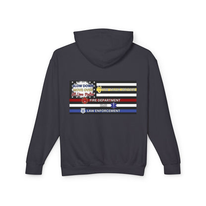 Slow Down Move Over Flag Unisex Lightweight Hoodie