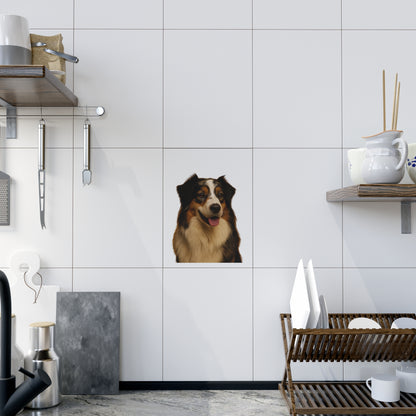 Aussie Head Ceramic Photo Tile