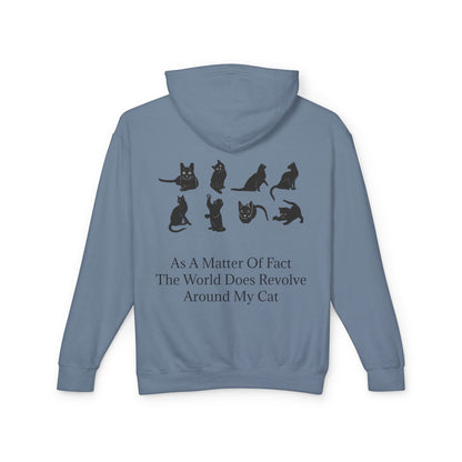 Matter Of Fact Cat Unisex Lightweight Hoodie