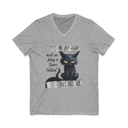 Duct, Duct, Tape Unisex Short Sleeve V-Neck Tee