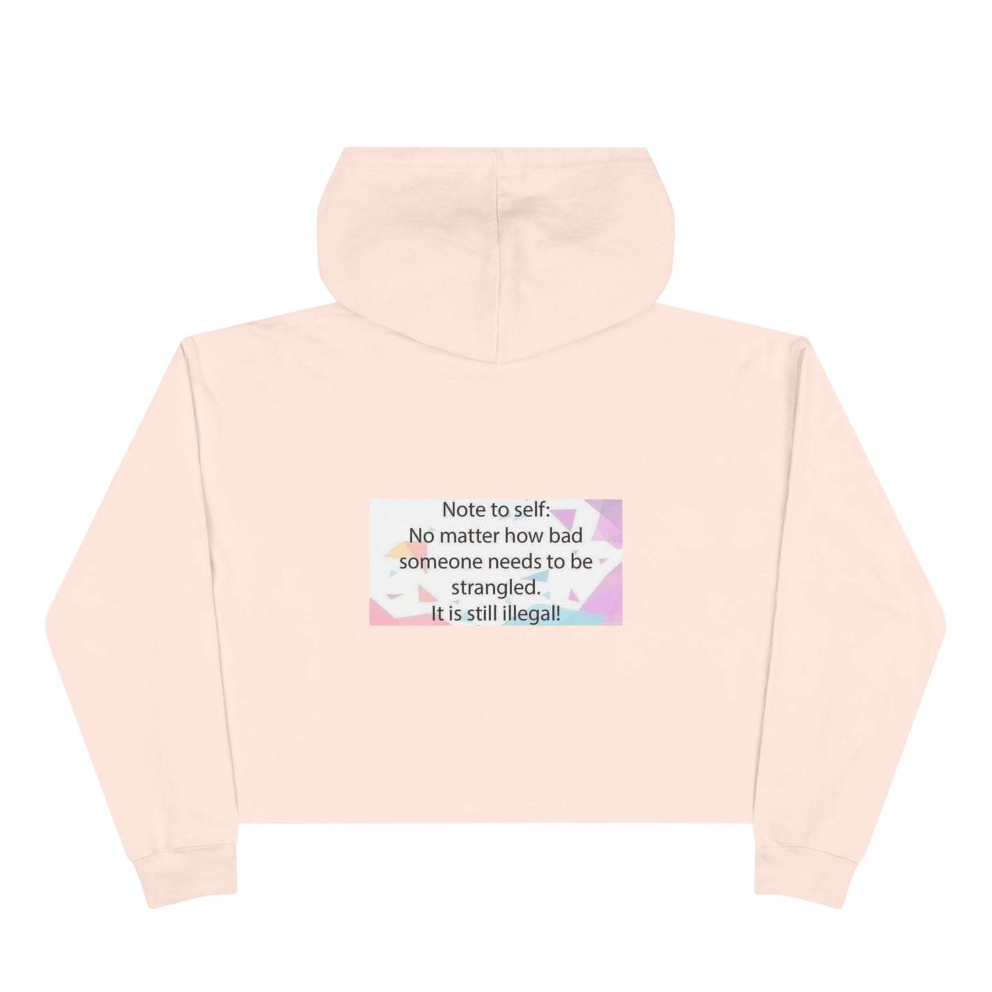 Note to Self Women's Crop Hoodie