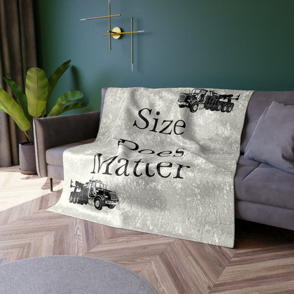 Size Does Matter Crushed Velvet Blanket