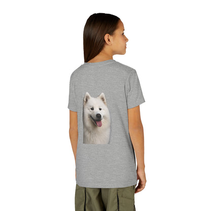 Samoyed Head Youth Unisex Short Sleeve Crewneck Tee