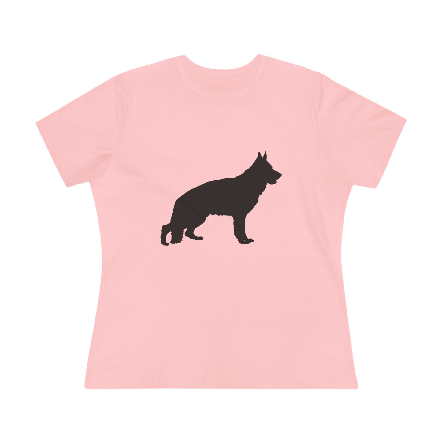 German Shepherd Silhouette Women's Short Sleeve Crewneck Tee