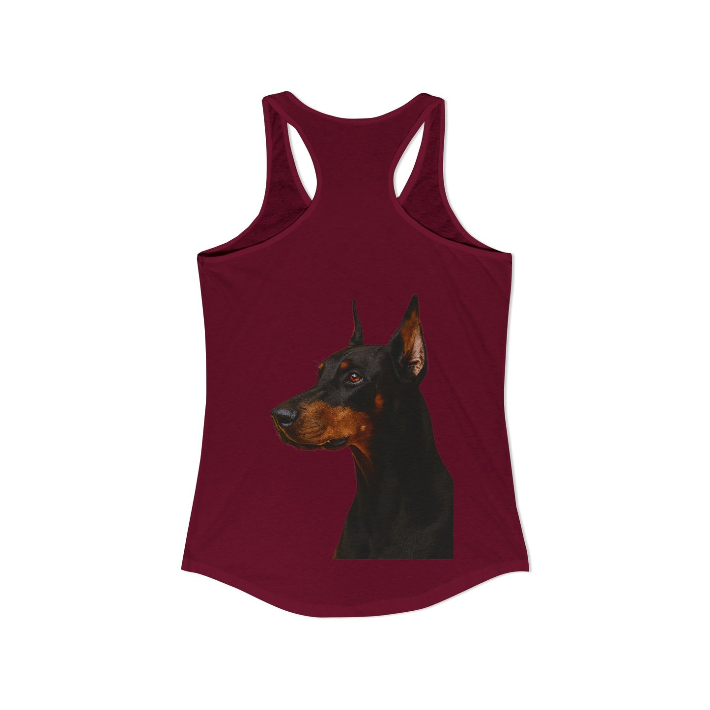 Doberman Head Women's Racerback Tank