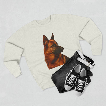 German Shepherd Head Unisex Crewneck Sweatshirt