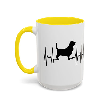 My Heart Beats For Bassets 2-Tone Coffee Mug