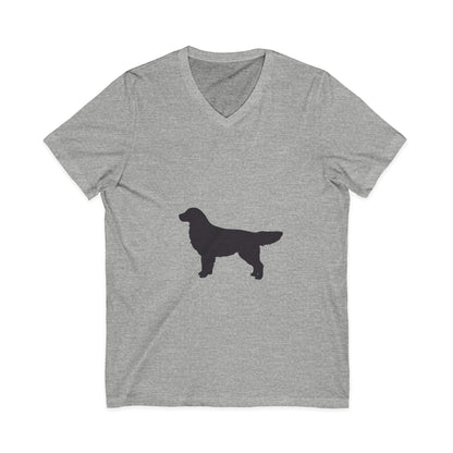 Golden Silhouette Unisex Short Sleeve V-Neck Tee